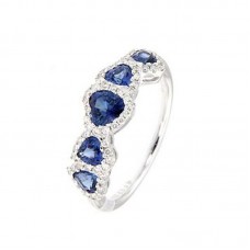 anello con diamanti e pietre naturali - RFA5585BS-01